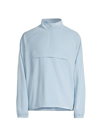 Ripstop 1/4 Zip On-Set Jacket in Calm Blue, Size: Large | Alo Yoga
