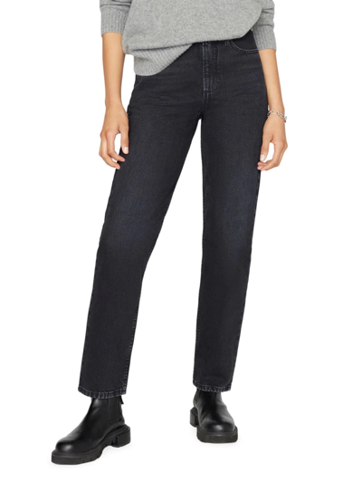 Shop Frame Women's Le High-n-tight Straight-leg Jeans In Inkwell