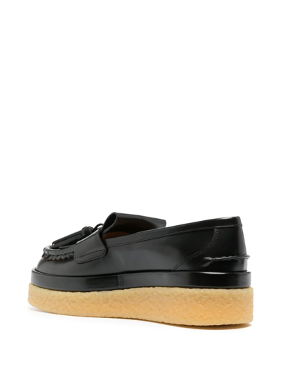 Shop Chloé Jamie Leather Loafers In 001 Black