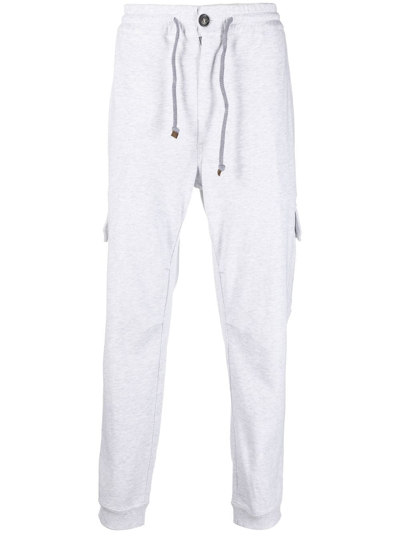 Brunello Cucinelli Drawstring Track Pants In Grau