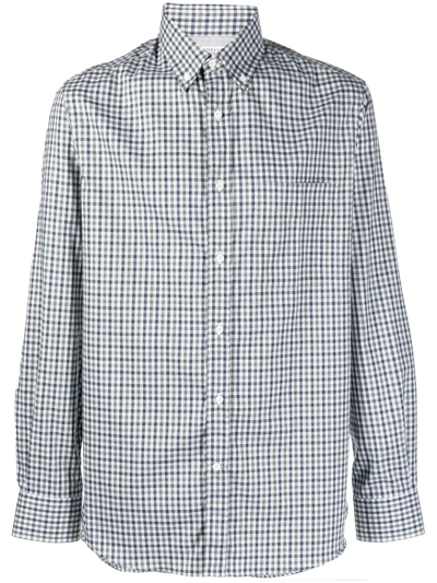 Brunello Cucinelli Check-pattern Button-up Shirt In Grün