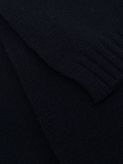Shop Filippa K Long Knitted Scarf In Blue