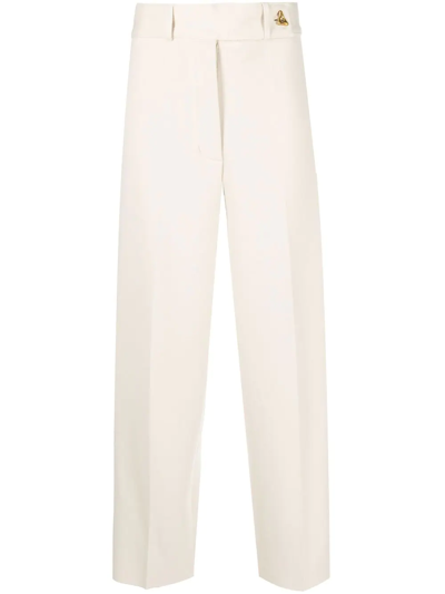 Shop Aeron Fine-knit Felted Cropped Trousers In Nude