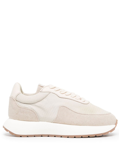 Shop Good News Tonal Panelled Low-top Sneakers In Neutrals
