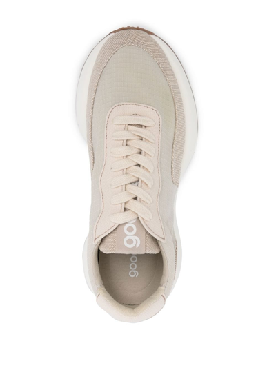 Shop Good News Tonal Panelled Low-top Sneakers In Neutrals