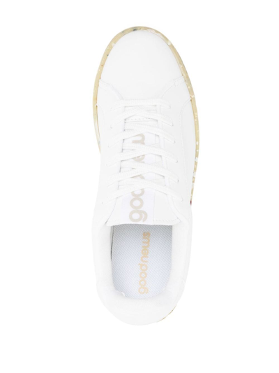 Shop Good News Terrazzo-sole Low-top Sneakers In White