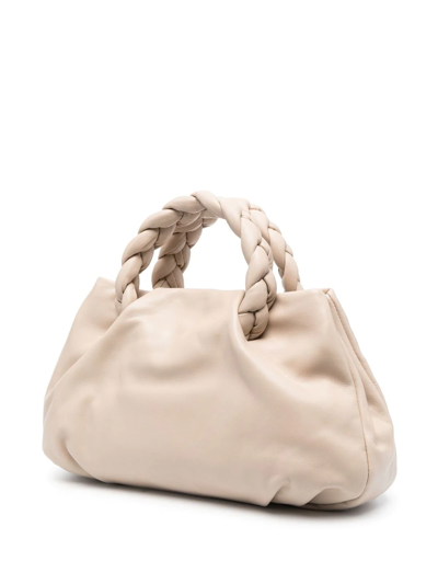 Shop Hereu Braid-detail Tote Bag In Nude