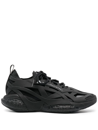 Shop Adidas By Stella Mccartney Logo-print Panelled Sneakers In Black