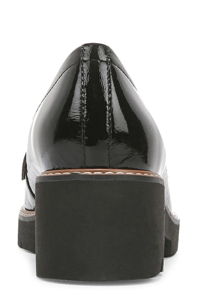 Shop Naturalizer Darcy Fringe Leather Loafer In Black Patent Leather