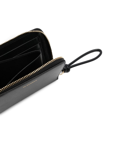 Jil Sander Embossed-logo Detail Wallet In Black
