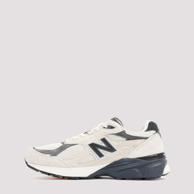 Shop New Balance News Balance Made In Usa 990v3 Sneakers Shoes In Nude &amp; Neutrals