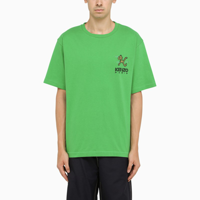 Shop Kenzo | Green Cotton Crew Neck T-shirt