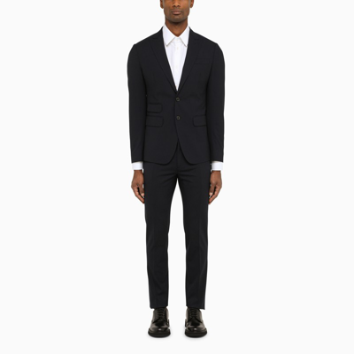 Shop Dsquared2 London Suit Single-breasted Suit In Blue Wool