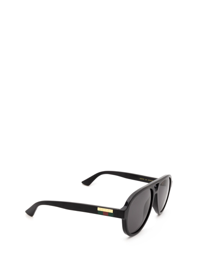 Shop Gucci Gg0767s Black Sunglasses