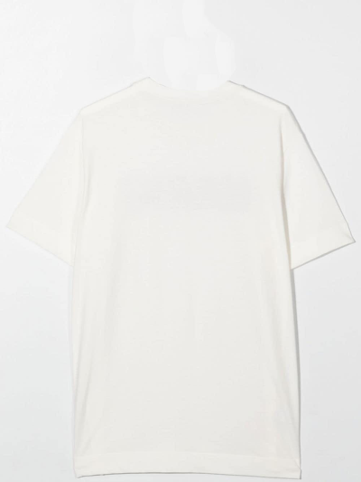 Shop Marni T-shirt With Print In Bianca