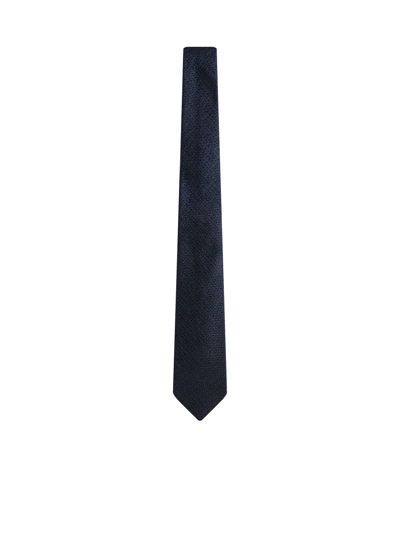 Shop Tagliatore Tie In Blu