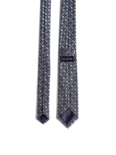 Shop Tagliatore Tie In Grigio Silver