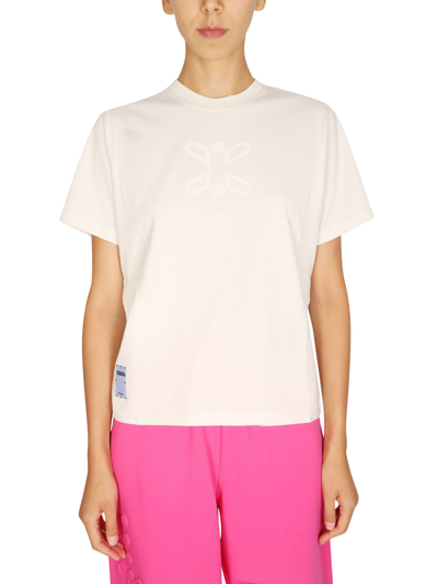 Shop Mcq By Alexander Mcqueen T-shirt With Logo In Bianco