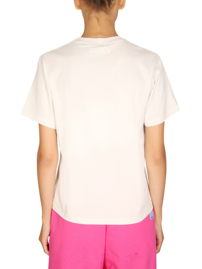 Shop Mcq By Alexander Mcqueen T-shirt With Logo In Bianco