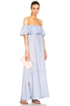 LISA MARIE FERNANDEZ LISA MARIE FERNANDEZ MIRA FOUNCE DRESS IN BLUE. ,2016RES127