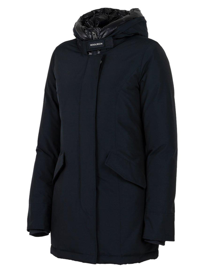 Shop Woolrich Arctic Parka Coat In Blu Scuro