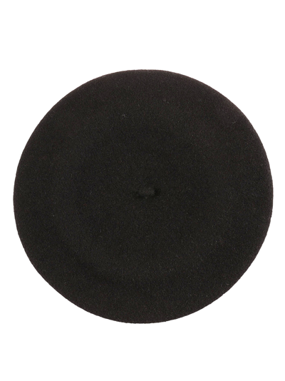 Shop Maison Margiela Logo Detail Basco Hat In Black