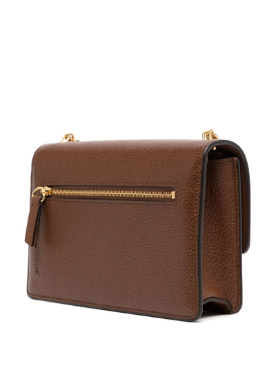 Shop Mulberry Small Darley Daisy Crossbody Bag In Brown