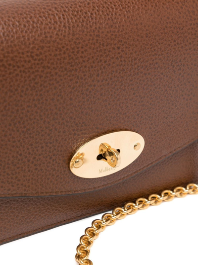 Shop Mulberry Small Darley Daisy Crossbody Bag In Brown