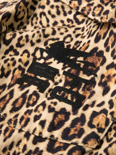 Etro Leopard-print Cotton Cargo Pants In Neutrals