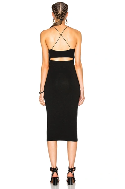Alexander Wang T Alexanderwang.t Black Strappy Cami Tank Dress In Black