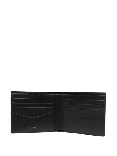 Givenchy Textured Leather Folding Wallet In Black