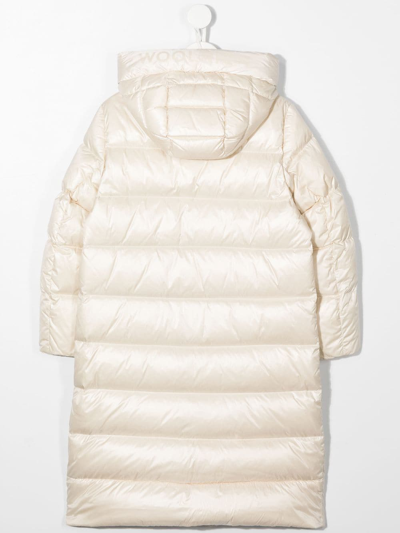 Shop Woolrich Glossy Quilted Down Parka In Neutrals