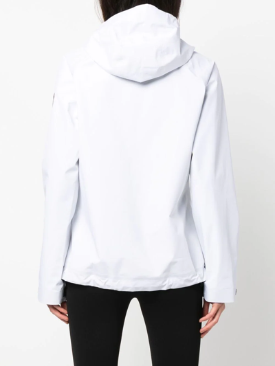 Shop Rossignol Jcc Zipped Hooded Jacket In White