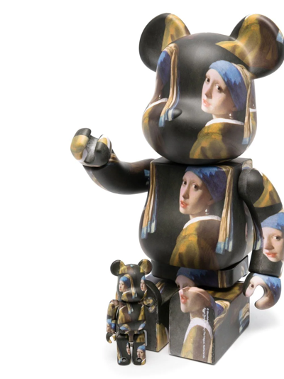 Medicom Toy X Johannes Vermeer Girl Be@rbrick 100% And 400% Figure Set In Black
