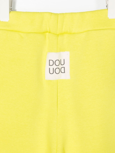 Shop Douuod Logo-patch Tracksuit Bottoms In Yellow