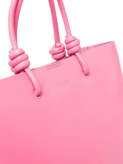 Shop Jil Sander Knot-detail Tote Bag In Pink