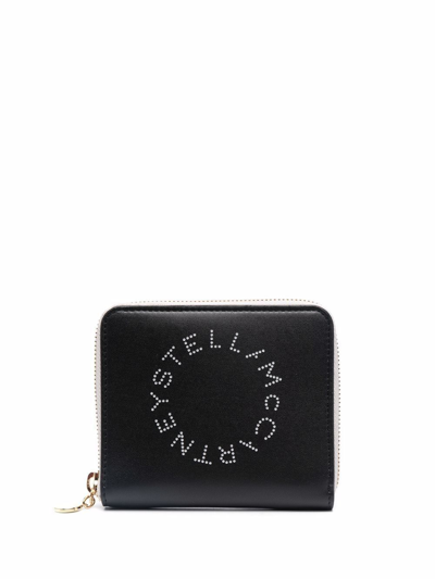 Shop Stella Mccartney Women's  Black Polyurethane Wallet