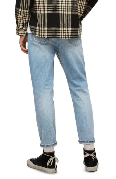 Shop Allsaints Jack Slim Fit Crop Jeans In Light Indigo