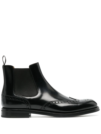Shop Church's Ketsby Polished Chelsea Boots In Black