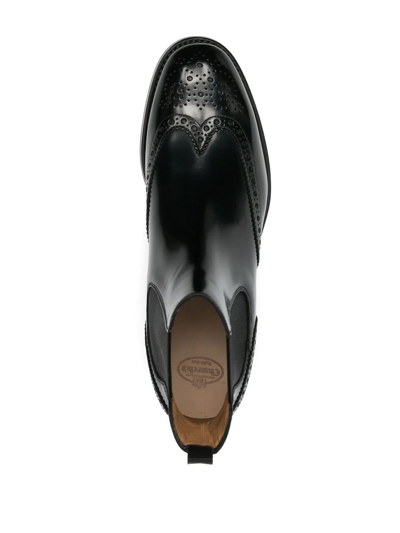 Church's Black Ketsby Rivet And Ankle Boots In Black