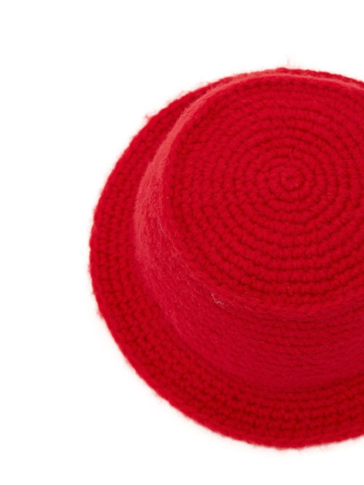Jw Anderson Bucket Hat In Red