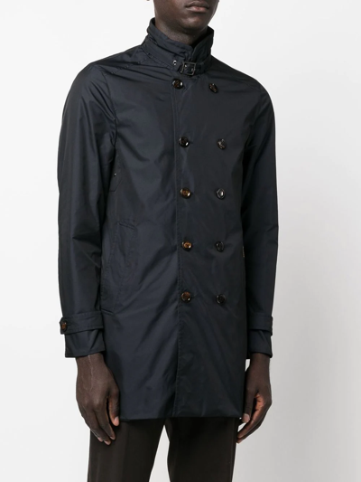 Moorer Sc-morandi-km Double-breasted Coat In Blue