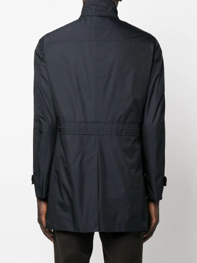 Moorer Sc-morandi-km Double-breasted Coat In Blue