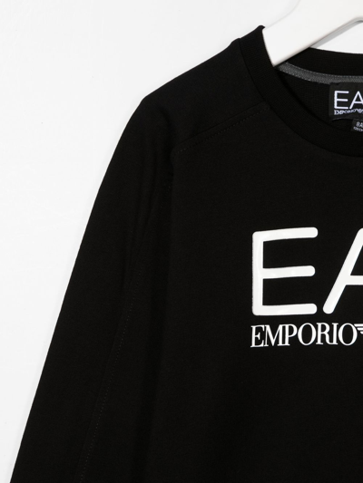 Shop Emporio Armani Logo Print Sweatshirt In Black