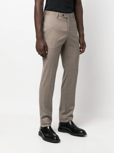 Pt Torino Straight-leg Trousers In Neutrals