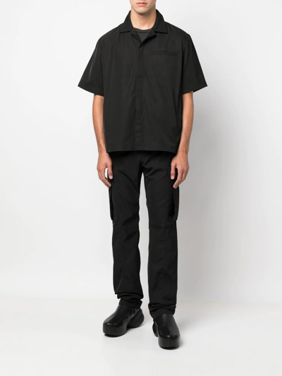 Shop Alyx Short-sleeve Button-up Shirt In Black