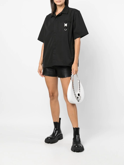 Shop Alyx Short-sleeve Button-up Shirt In Black