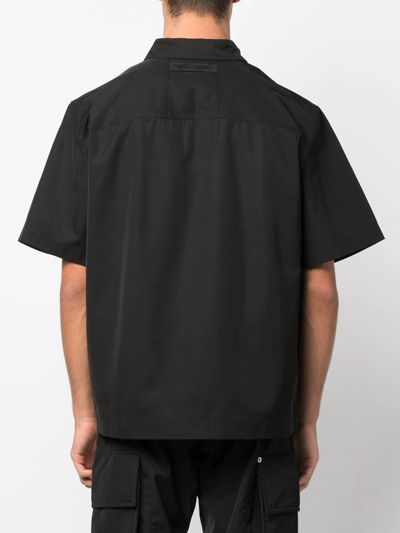 Shop Alyx Short-sleeve Button-up Shirt In Black