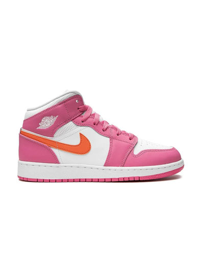 Jordan Air  1 Mid Sneakers In Pink