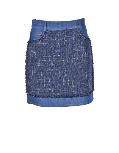 Shop Moschino Womens Blue Skirt